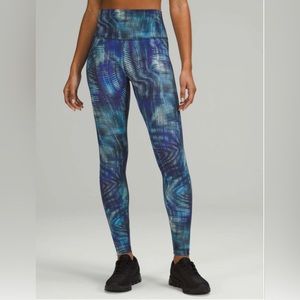 Lululemon Shapeshifter Flux Blue Wunder Train High-Rise Tight 28”